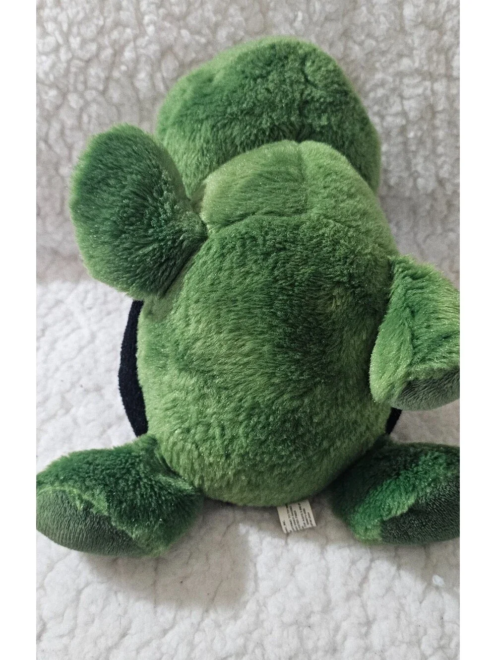 People Pals Turtle Plush Toy Big Dreamy Eyes & Head Green & Black 9